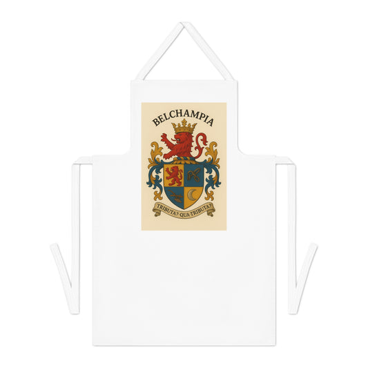 Personalized Heritage Apron with the  Belchampia Coat of Arms