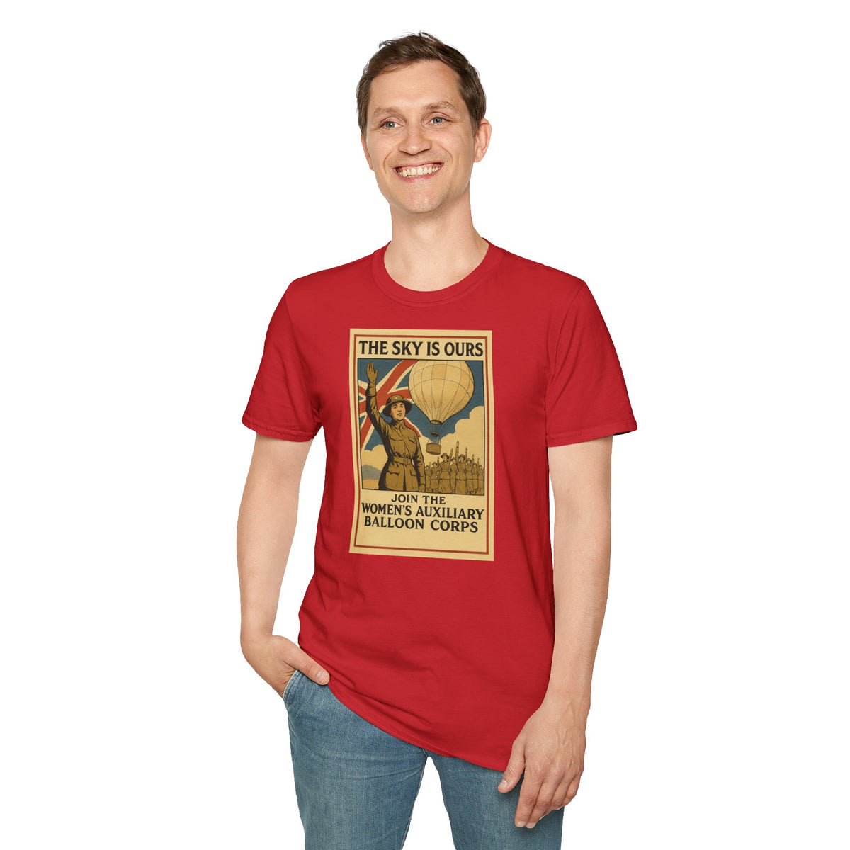 Women's Auxiliary Balloon Corps T-Shirt — Blackadder Goes Forth Comedy Gift