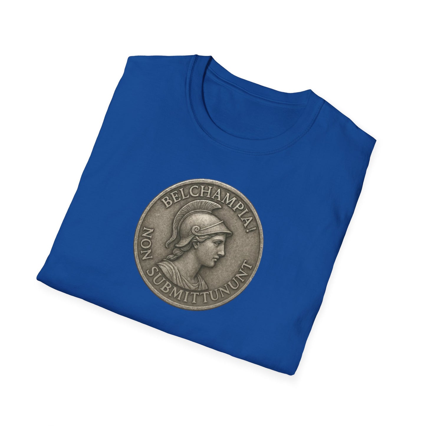 Belchampia Goddess Minerva  Unisex T-Shirt of a  Classic Medallion Design