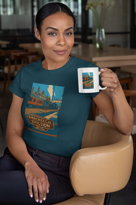 Evercreech Junction (1862–1966) Somerset & Dorset  vintage coffee mug