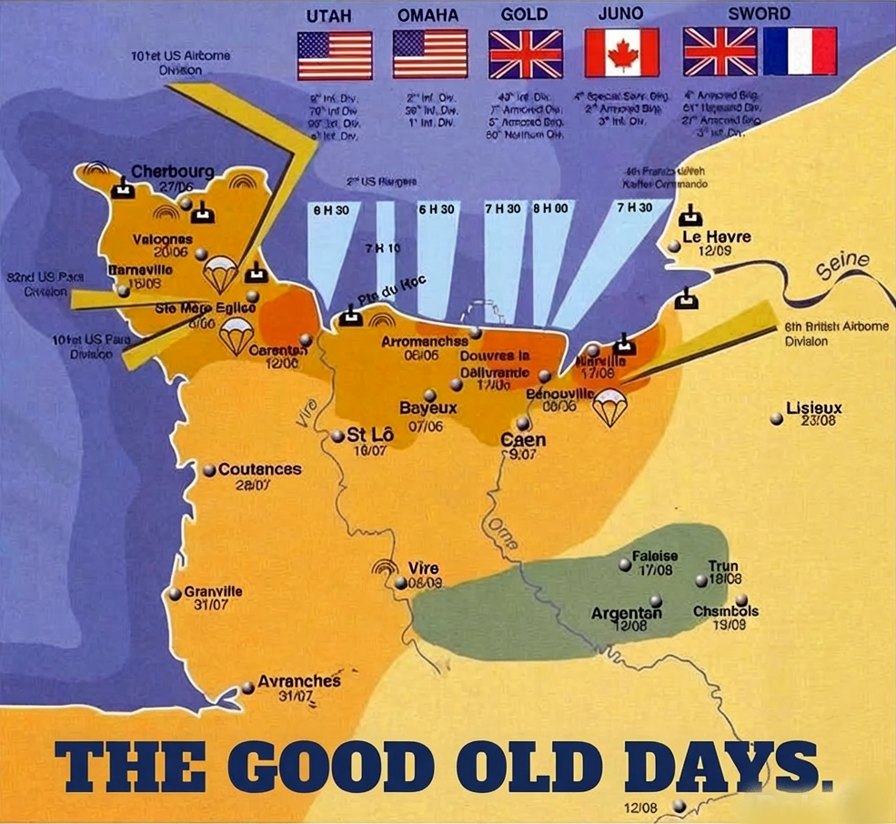 D Day , Normandy , 6th June 1944 . You've all seen the films , now buy the t shirt !