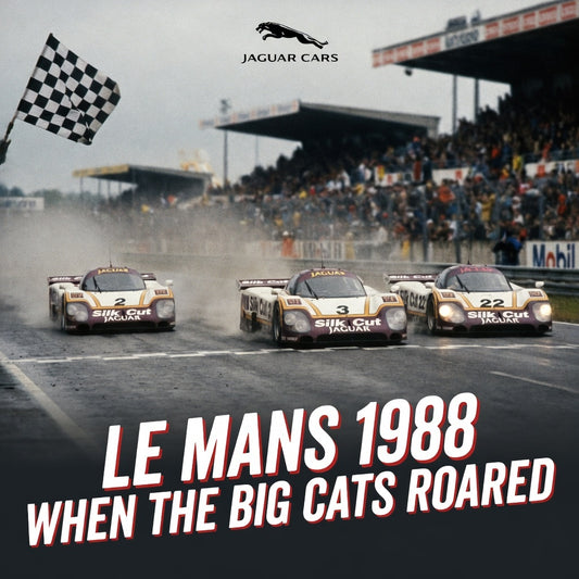 Le Mans 1988 Racing T-Shirt — "When The Big Cats Roared" Vintage Jaguar Motorsport Tee