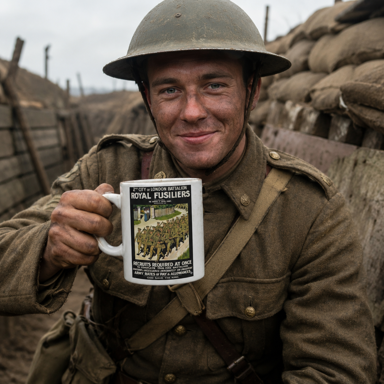 Royal Fusiliers World War I Recruitment Poster Coffee mug | British Army WW1 Military History