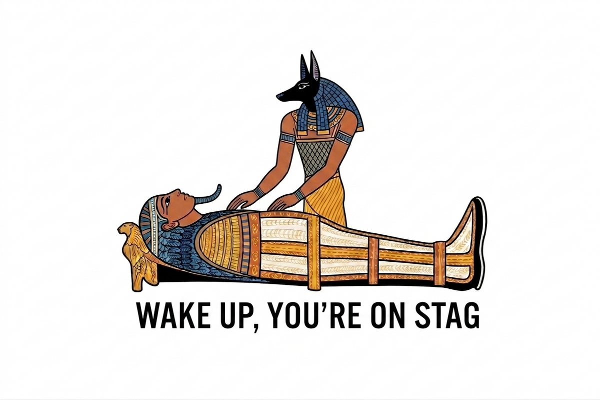 Wake up , you're on stag !  humorous Army t shirt