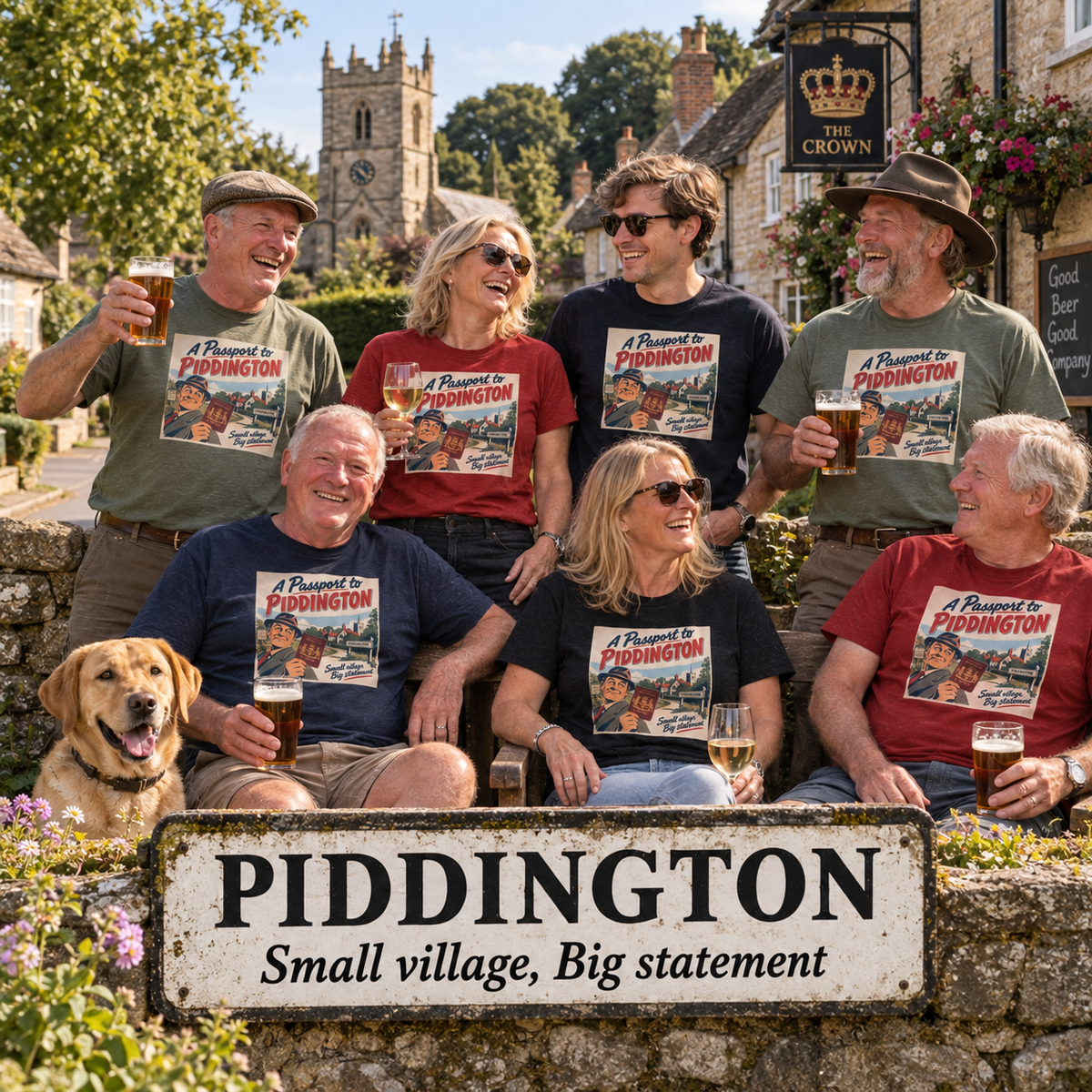 Piddington Passport Tee – The Village That Said No to Westminster | Small Village, Big Statement   Unisex Softstyle T-Shirt