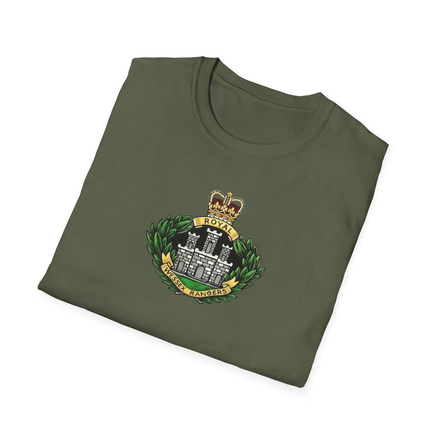 . The late , much lamented Royal Wessex Rangers  Unisex Softstyle Retro  T-Shirt
