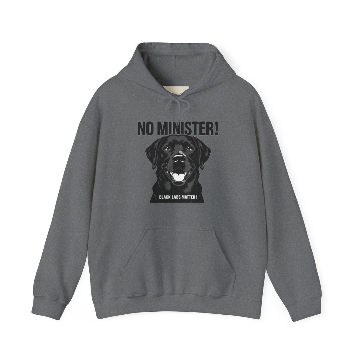 No Minister! Black Labs Matter T-Shirt – Pint, Pub & Labrador Unisex Heavy Blend™ Hooded Sweatshirt