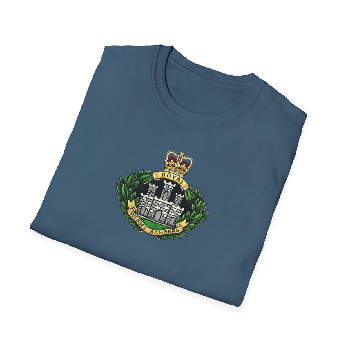 Royal Wessex Rangers – Spearhead !    Unisex Softstyle Retro  T-Shirt