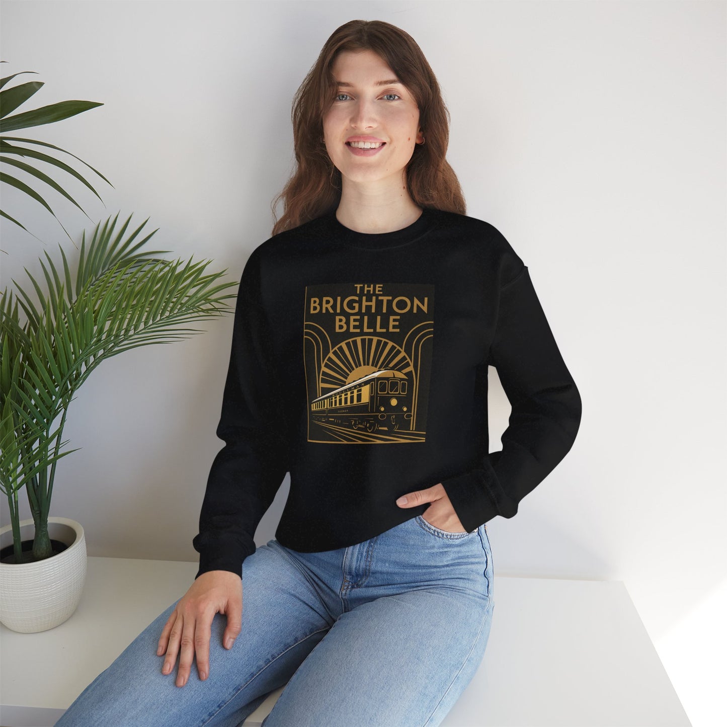 Brighton Belle Art Deco Sweatshirt — Vintage Pullman Train Crewneck