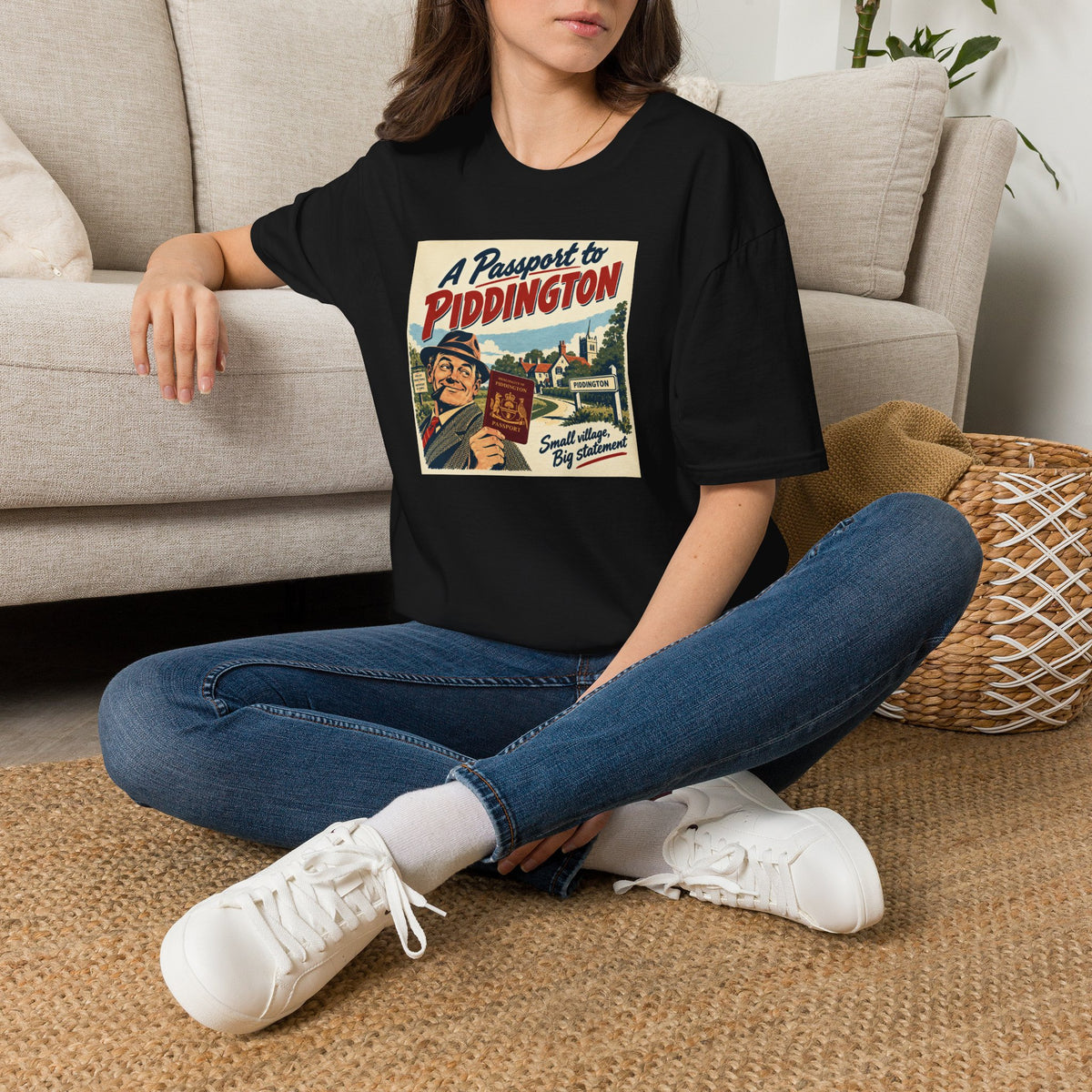 Piddington Passport Tee – The Village That Said No to Westminster | Small Village, Big Statement   Unisex Softstyle T-Shirt