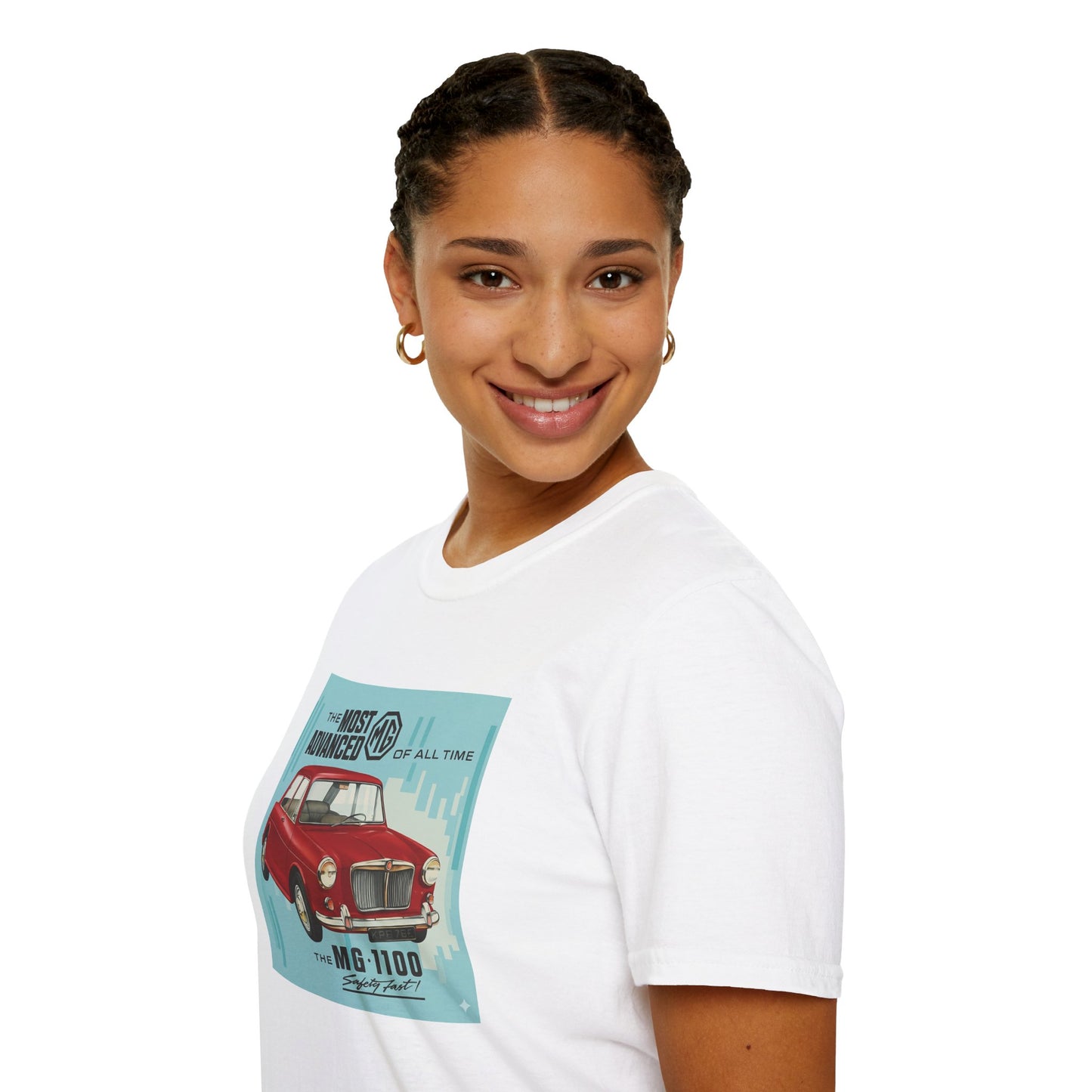 MG 1100 classic car   Unisex Softstyle T-Shirt
