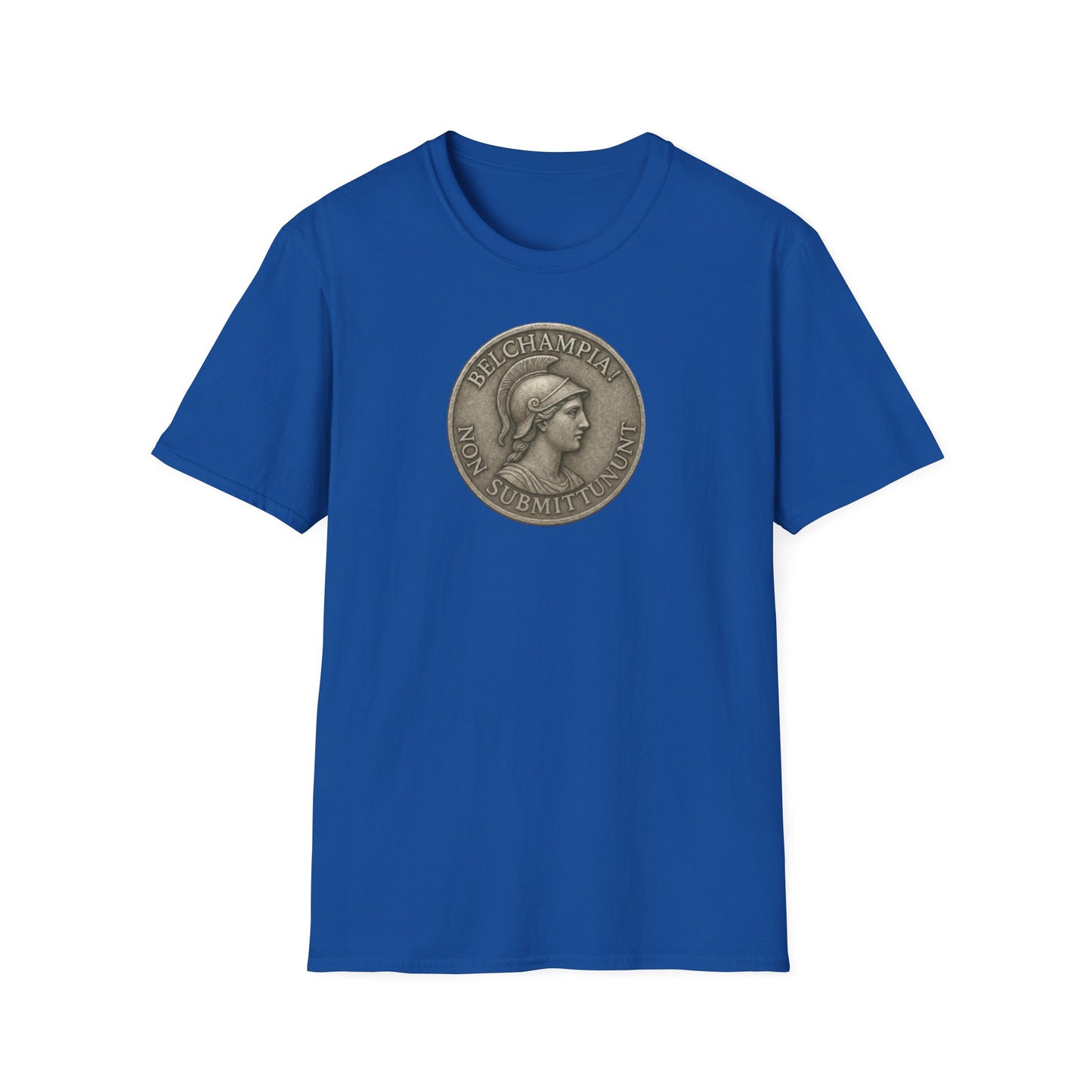 Belchampia Goddess Minerva  Unisex T-Shirt of a  Classic Medallion Design