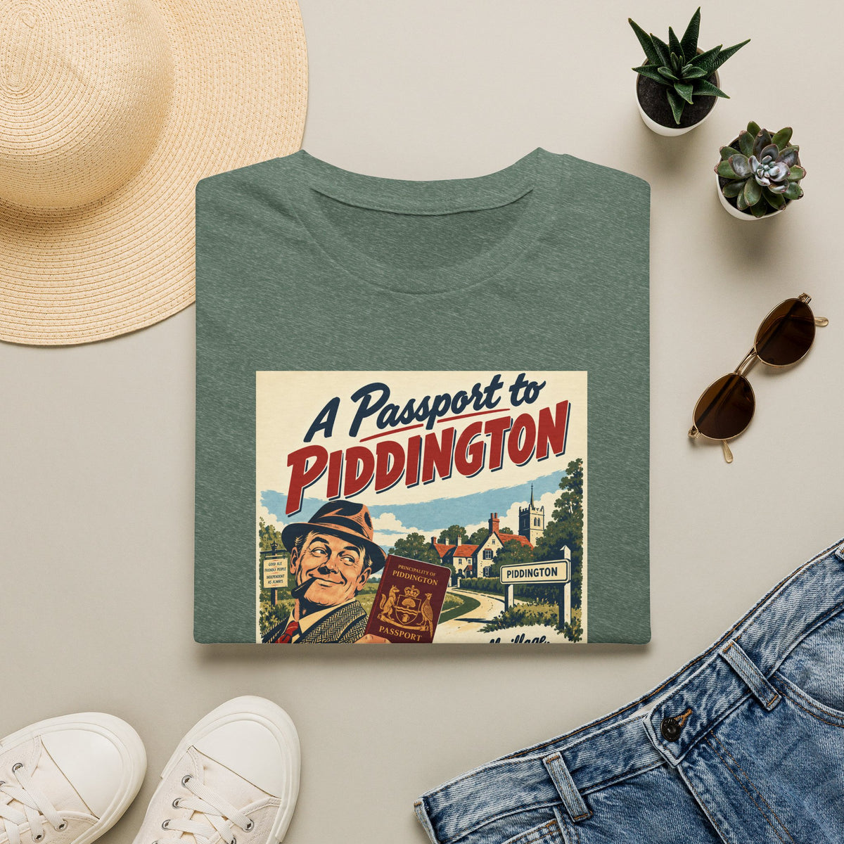 Piddington Passport Tee – The Village That Said No to Westminster | Small Village, Big Statement   Unisex Softstyle T-Shirt