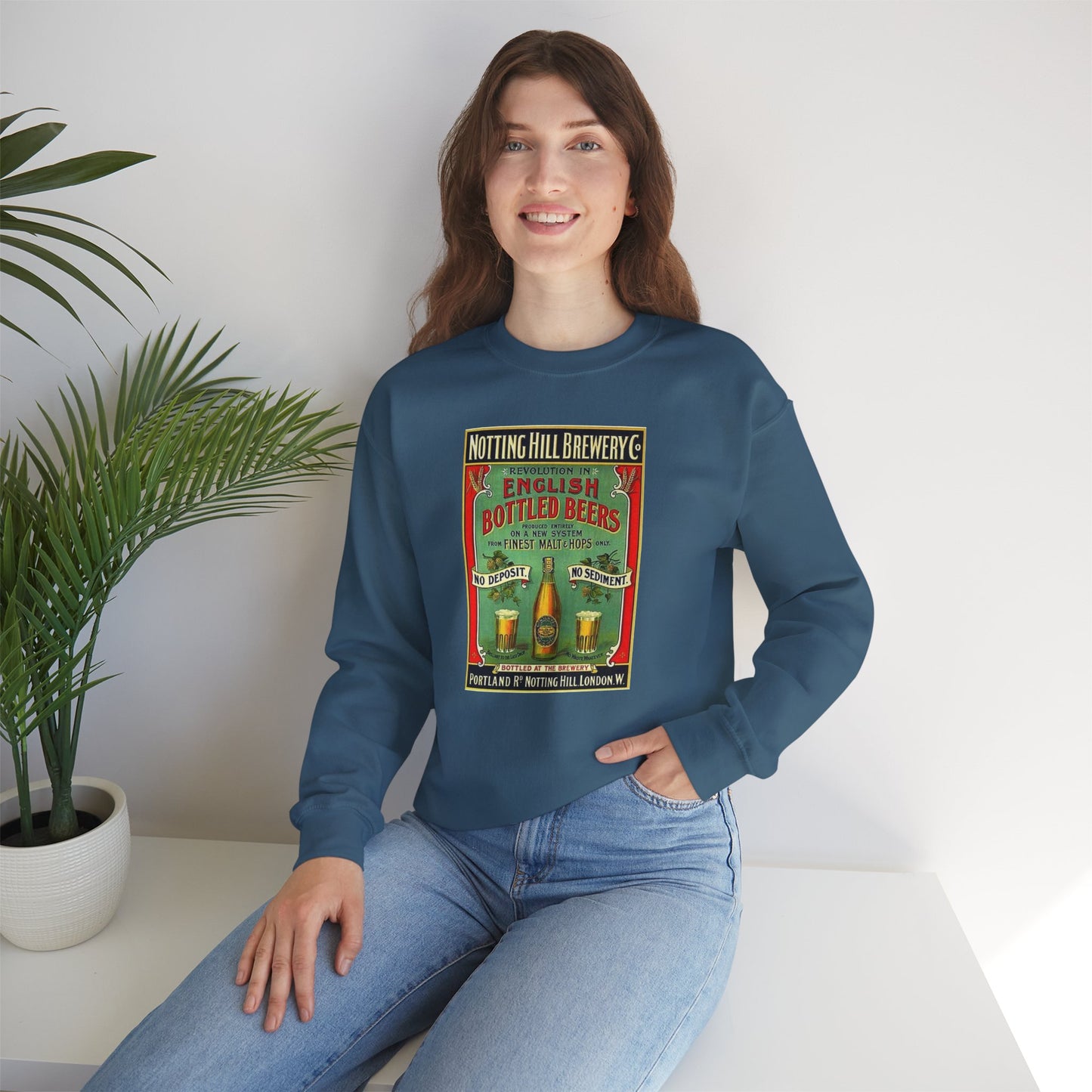 Retro Notting Hill Brewery  Crewneck Sweatshirt !