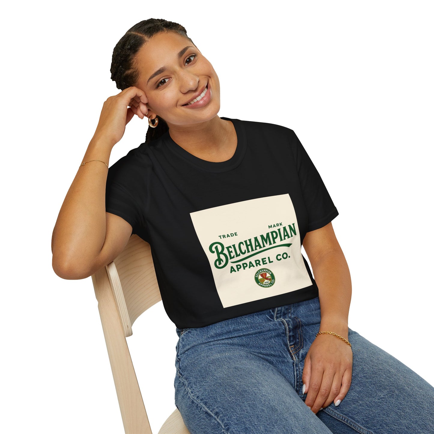 Our own brand , Vintage-Inspired Belchampian Unisex T-Shirt, Casual Tee, Gift for Him/Her, Retro Fashion, Comfortable Everyday Wear