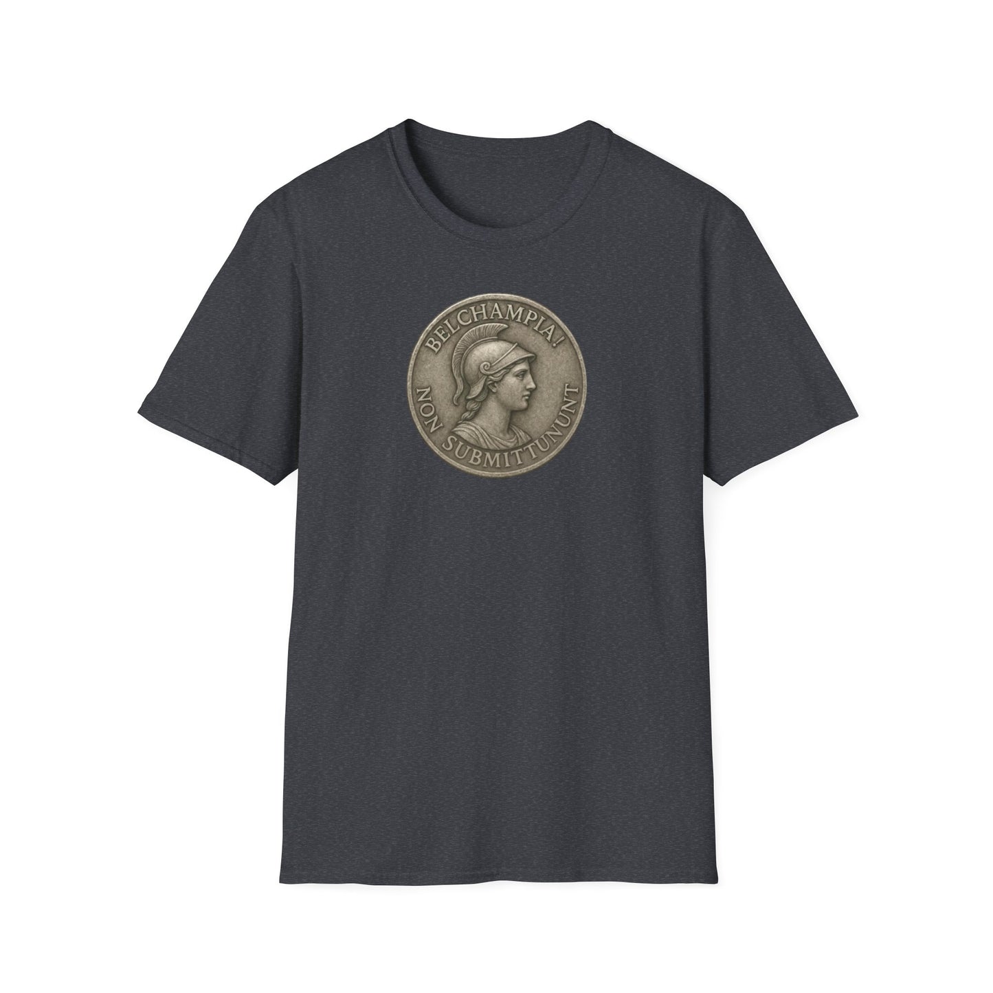 Belchampia Goddess Minerva  Unisex T-Shirt of a  Classic Medallion Design