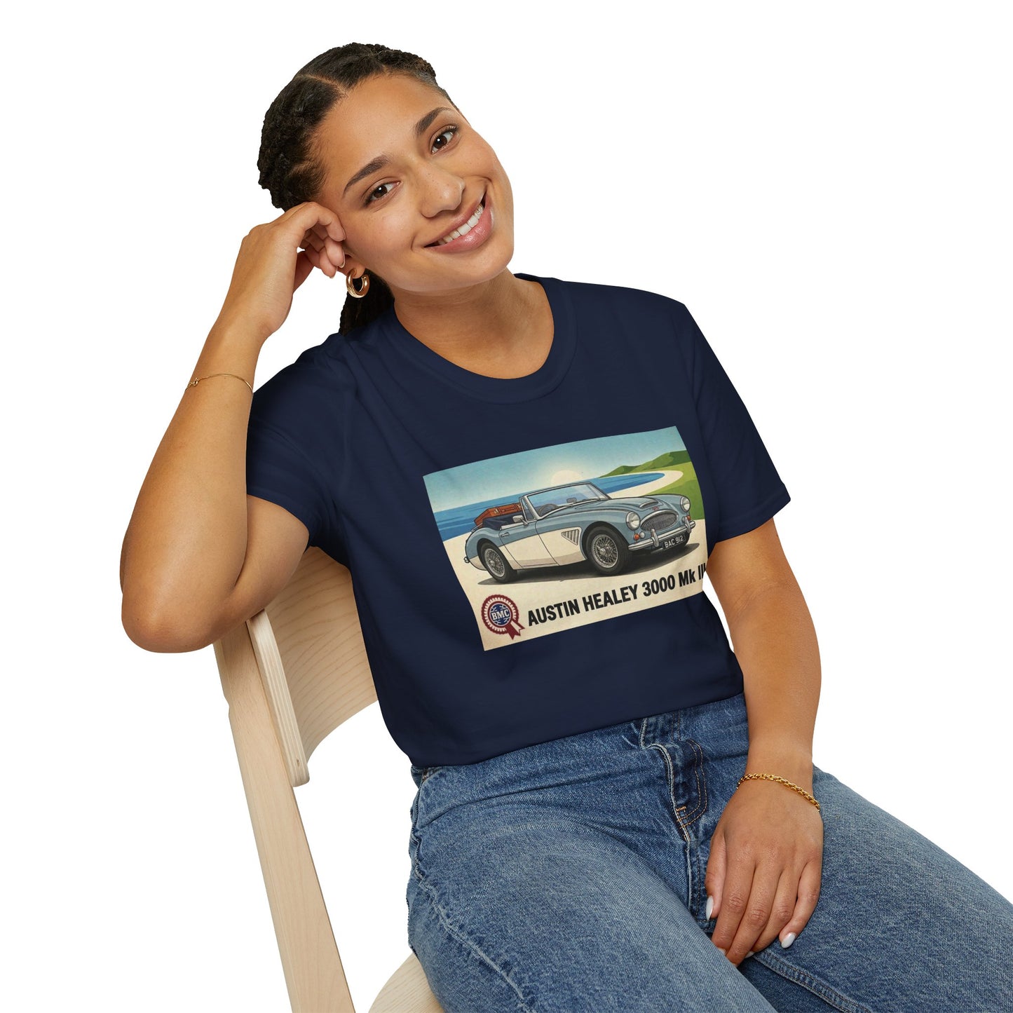 Austin Healey 3000 MkIII Classic Car T-Shirt — Vintage  Sports Car Tee