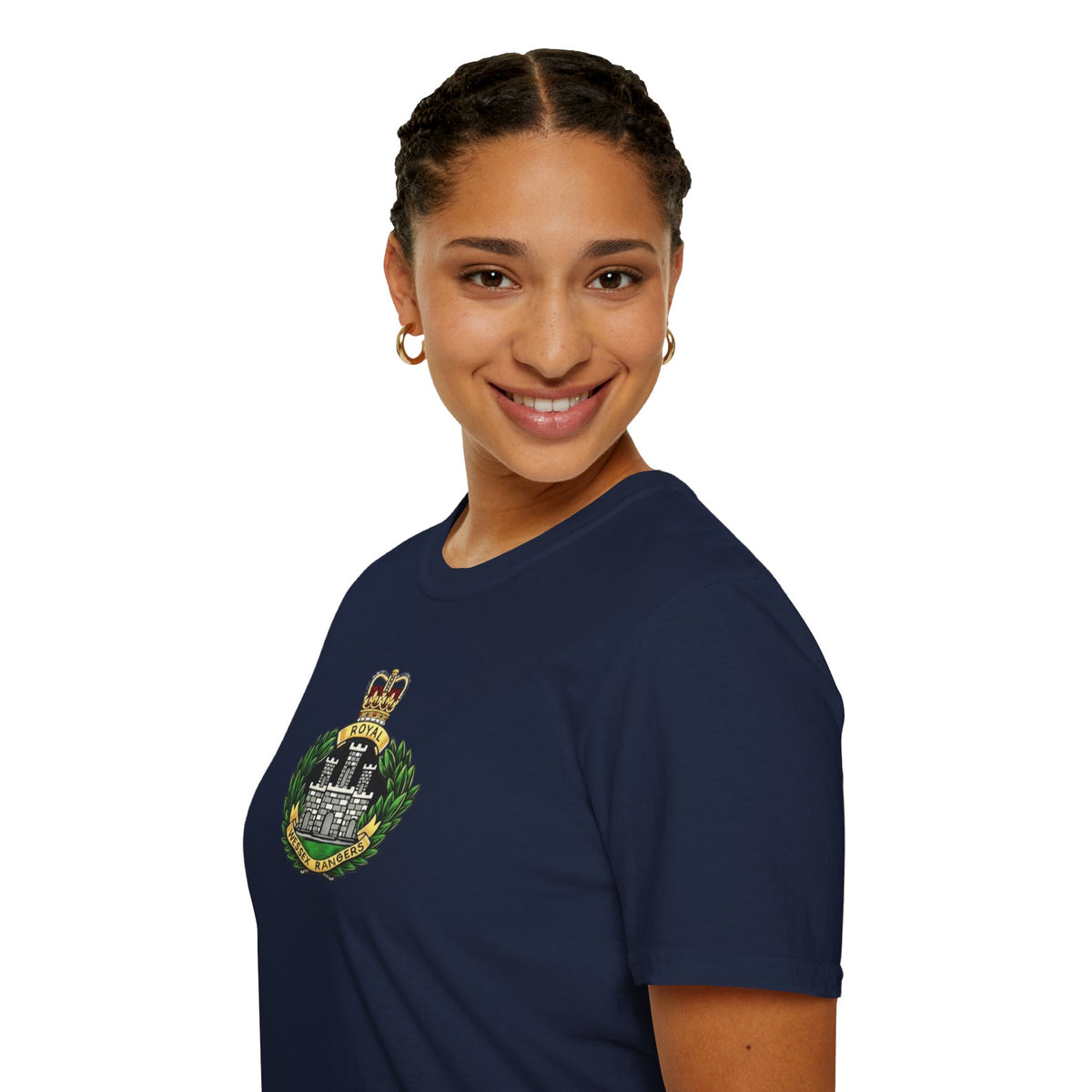 Royal Wessex Rangers – Spearhead !    Unisex Softstyle Retro  T-Shirt