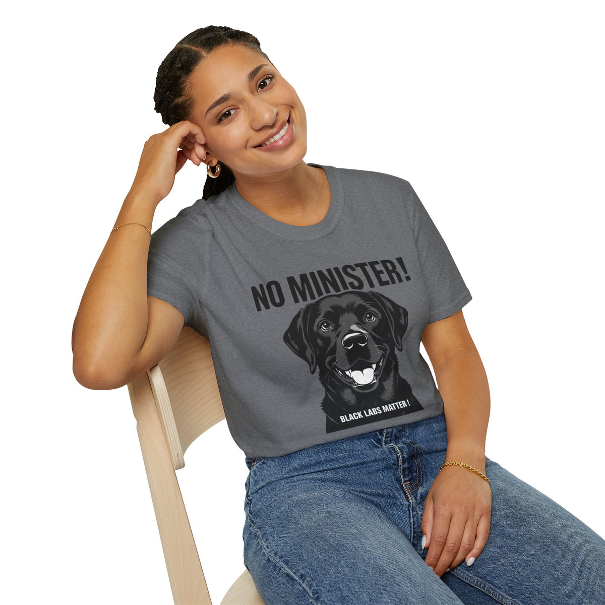 No Minister! Black Labs Matter T-Shirt – Pint, Pub & Labrador Unisex Tee