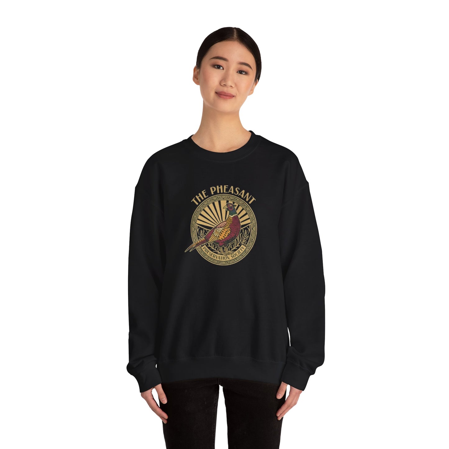 Vintage Pheasant Crewneck Sweatshirt for Fieldsport enthusiasts