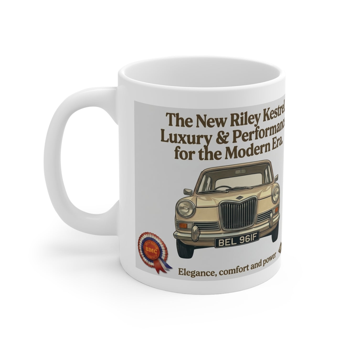 Vintage Riley Kestrel Classic British Car Art Print / Poster   11oz White Mug