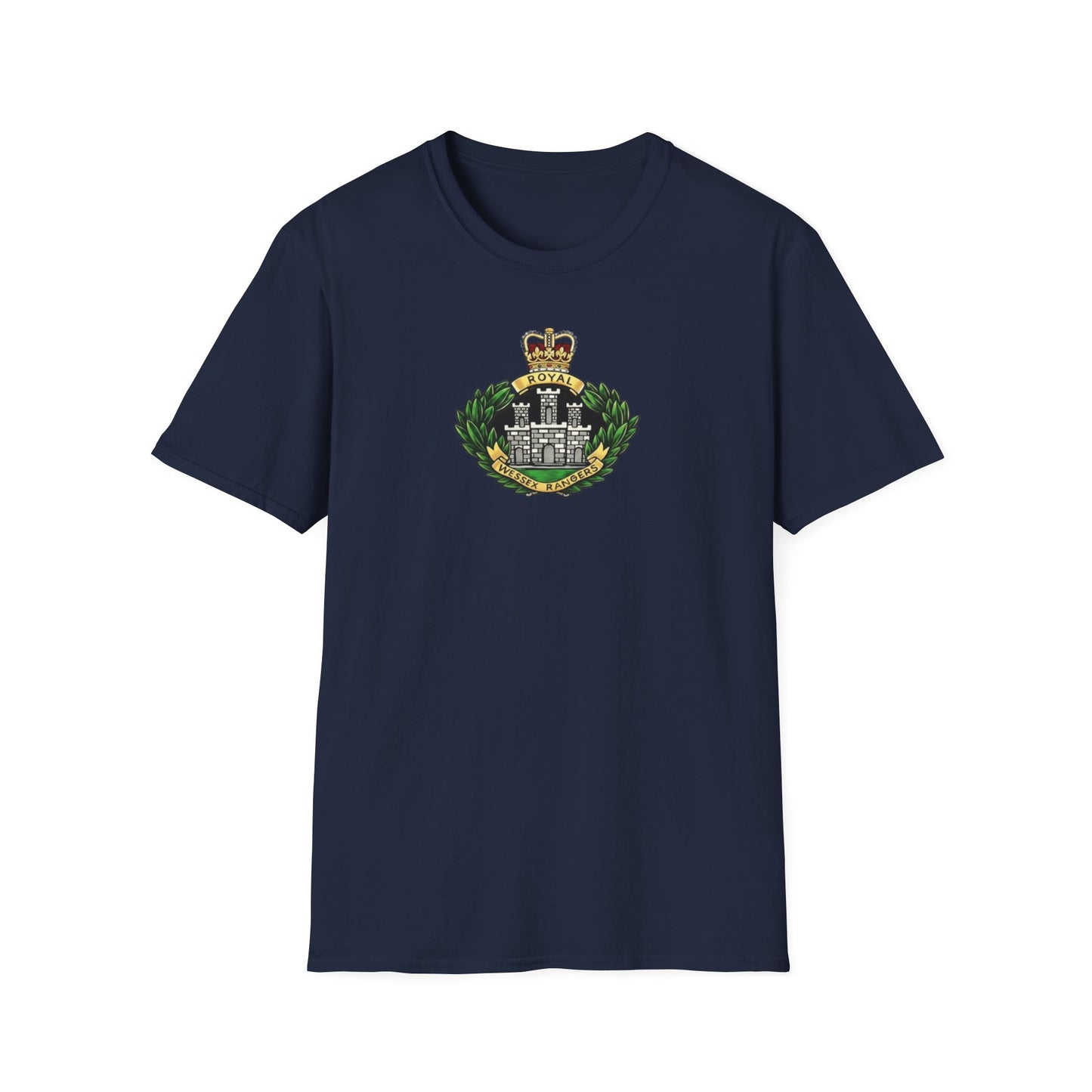 . The late , much lamented Royal Wessex Rangers  Unisex Softstyle Retro  T-Shirt