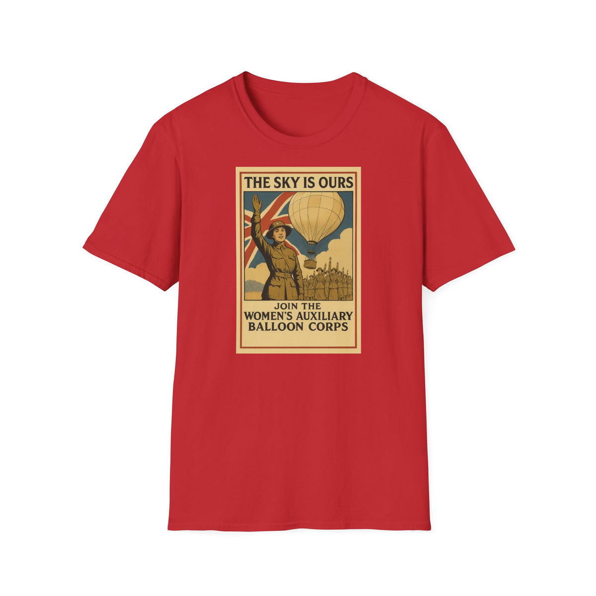 Women's Auxiliary Balloon Corps T-Shirt — Blackadder Goes Forth Comedy Gift