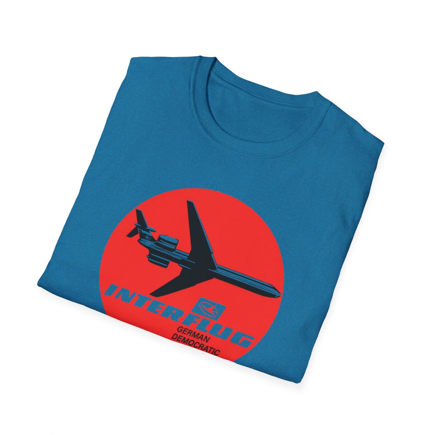 Interflug East German Airline  Retro Plane T-Shirt