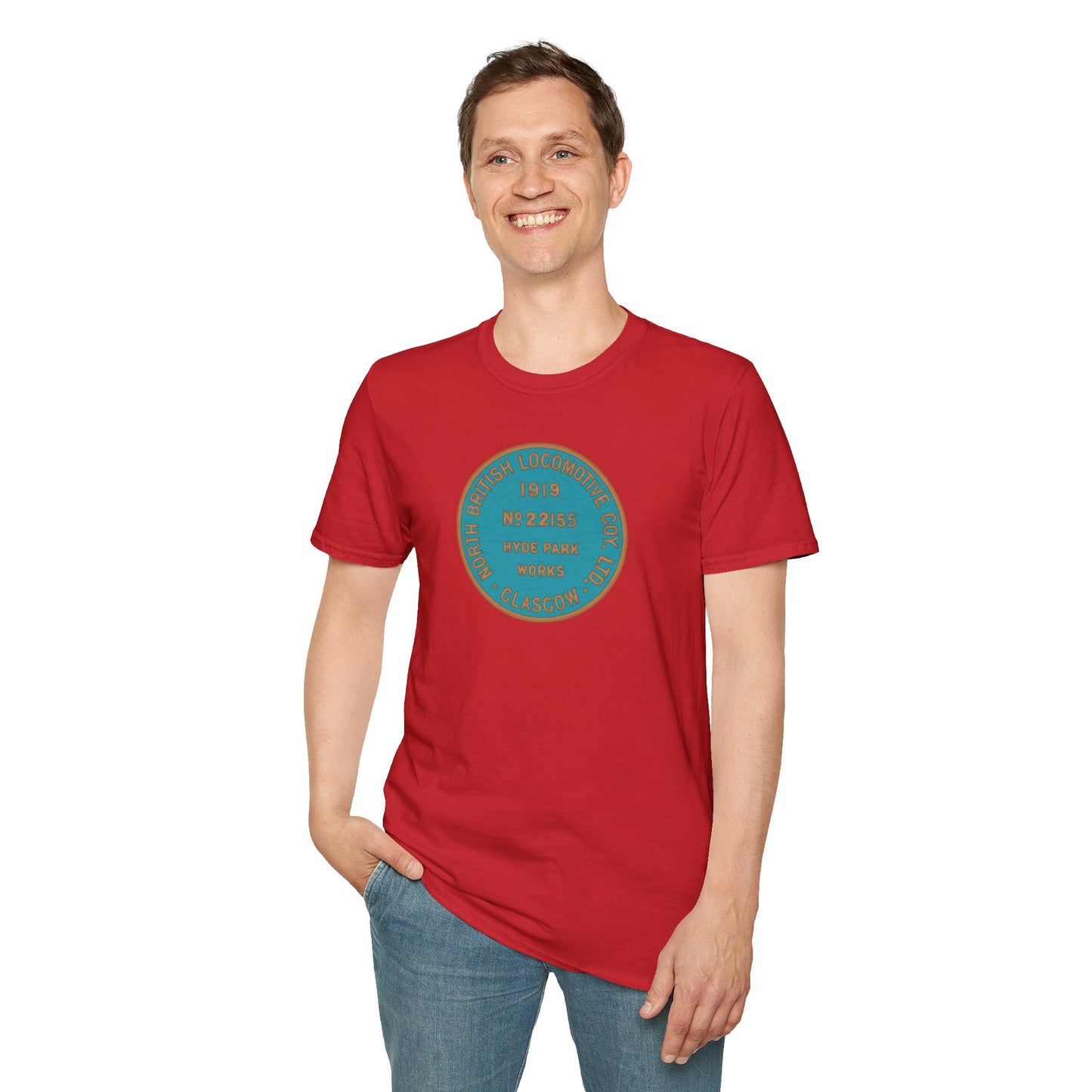 North British Locomotive Co. Builder's Plate T shirt — Glasgow Springburn | Scottish Railway Heritage Gift