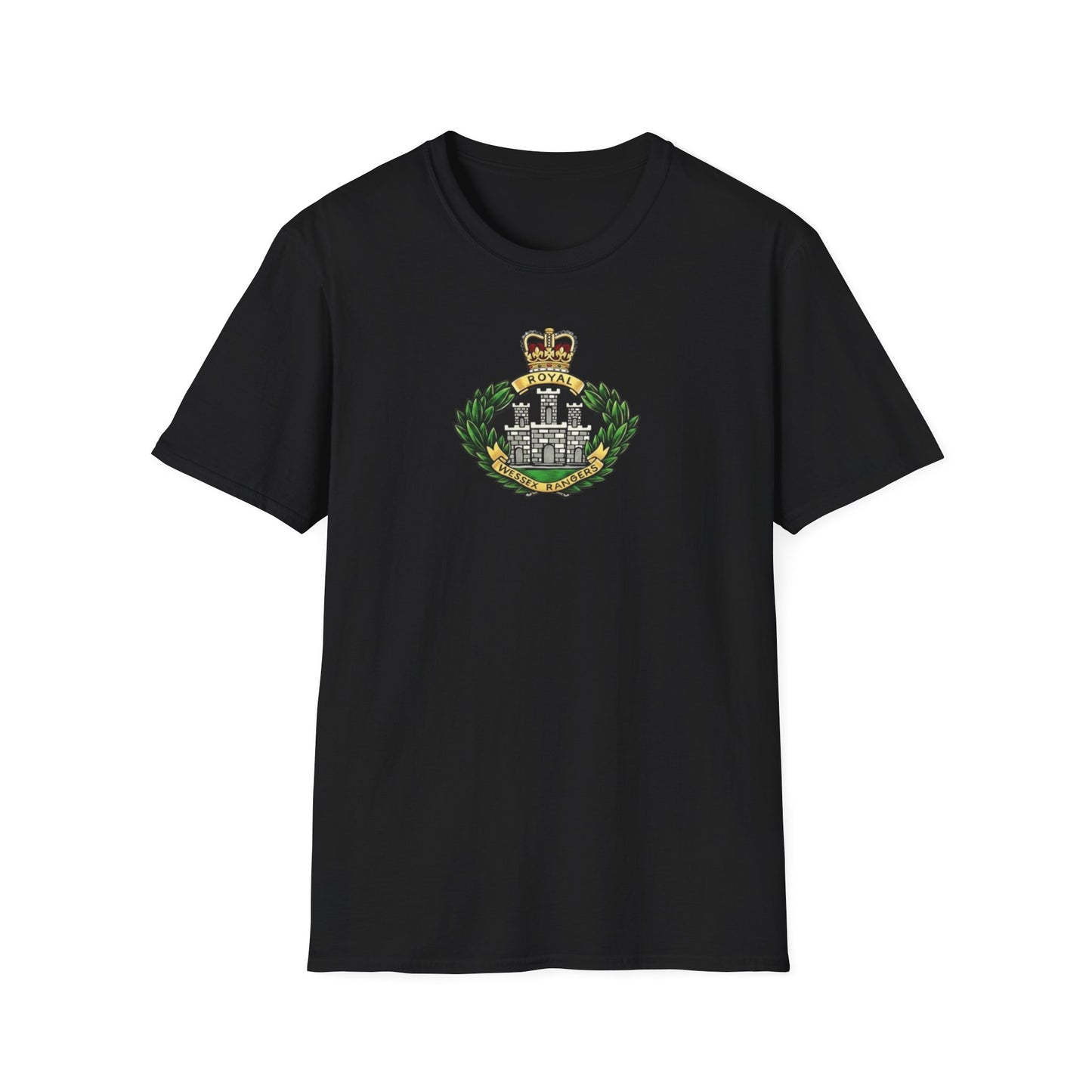 . The late , much lamented Royal Wessex Rangers  Unisex Softstyle Retro  T-Shirt