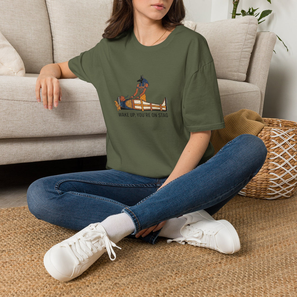 Wake up , you're on stag !  humorous Army t shirt