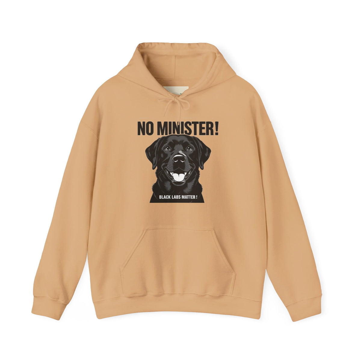 No Minister! Black Labs Matter T-Shirt – Pint, Pub & Labrador Unisex Heavy Blend™ Hooded Sweatshirt