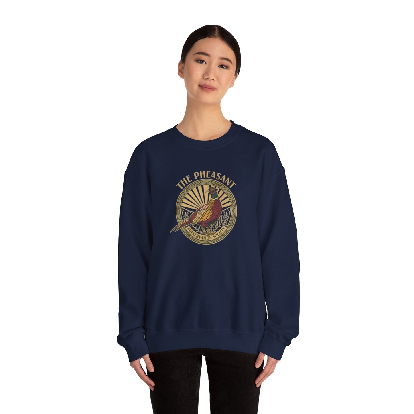 Vintage Pheasant Crewneck Sweatshirt for Fieldsport enthusiasts