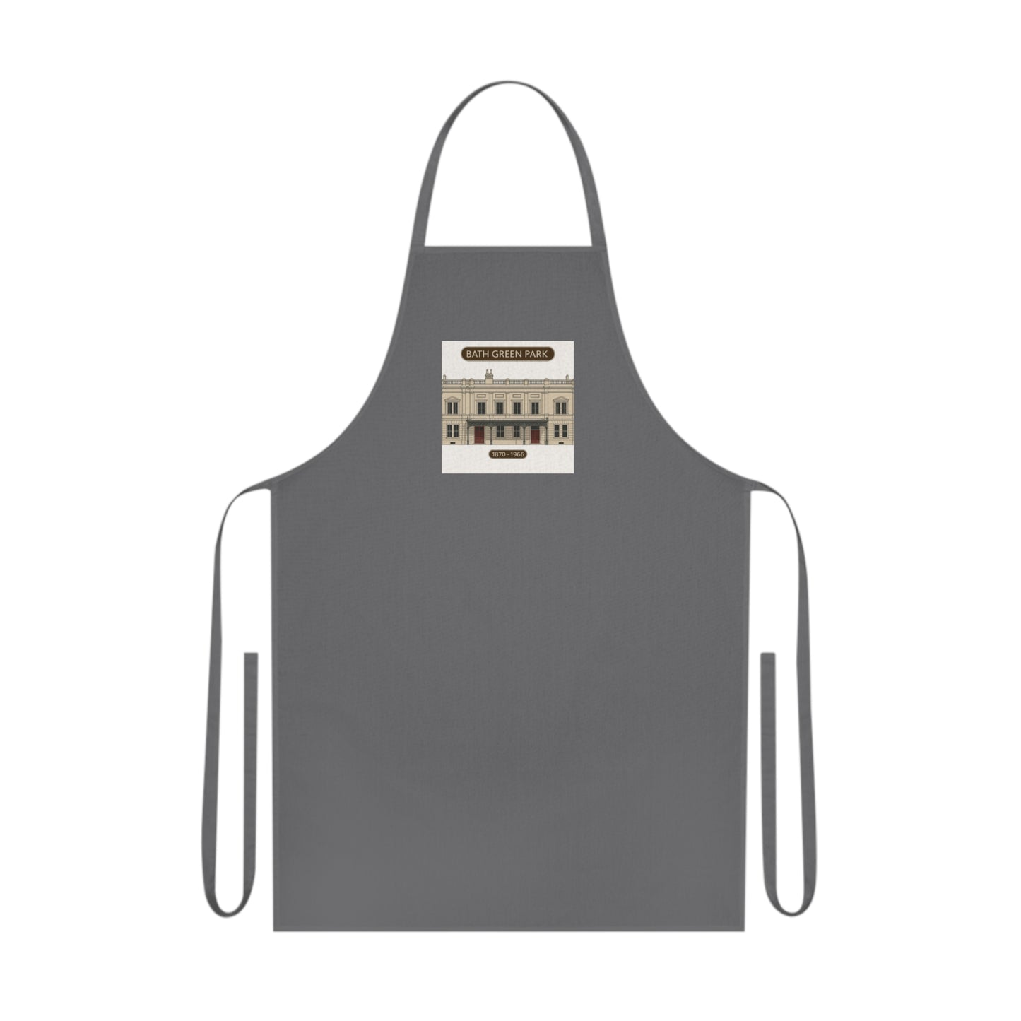 Stylish Kitchen Cotton Apron featuring Bath Green Park Station