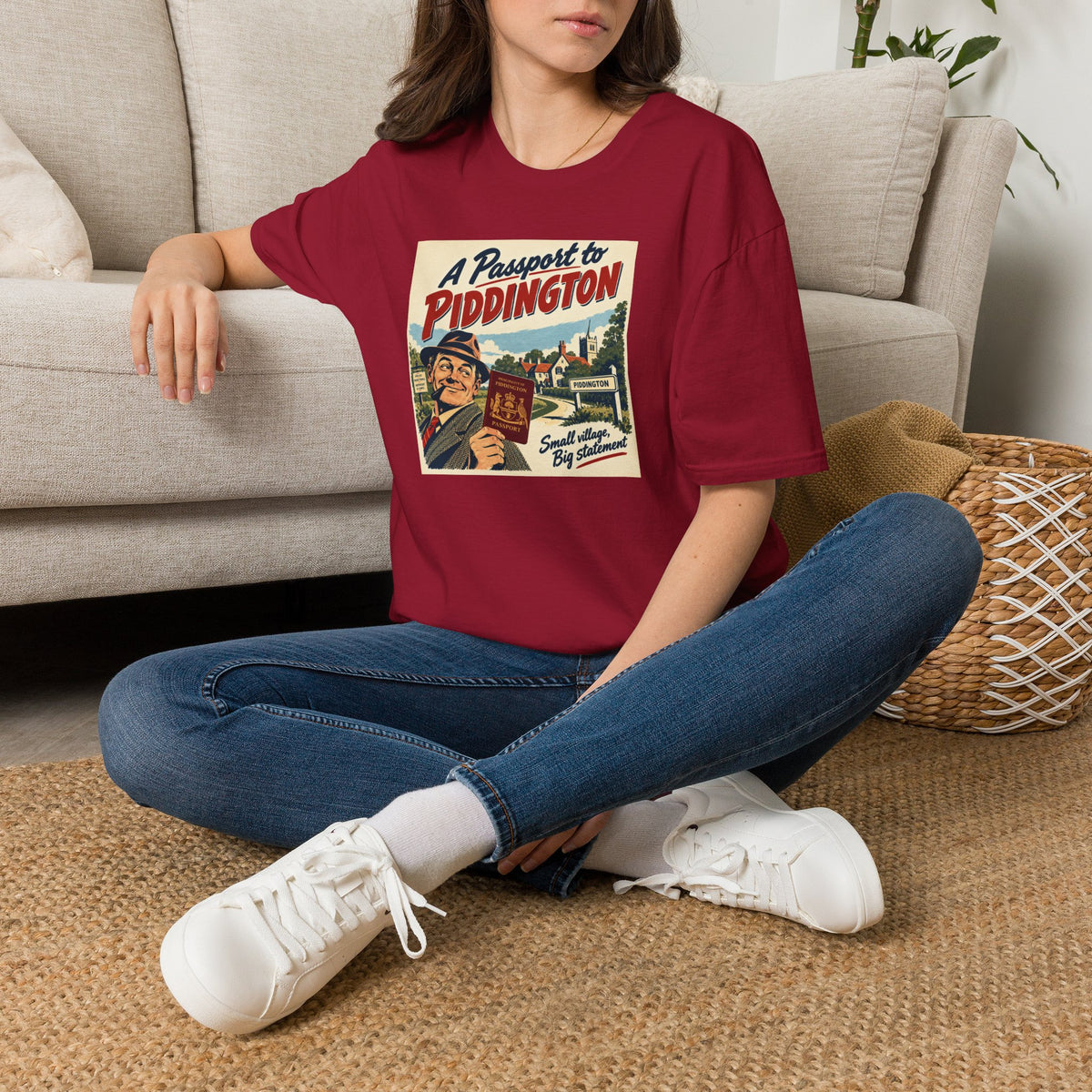 Piddington Passport Tee – The Village That Said No to Westminster | Small Village, Big Statement   Unisex Softstyle T-Shirt