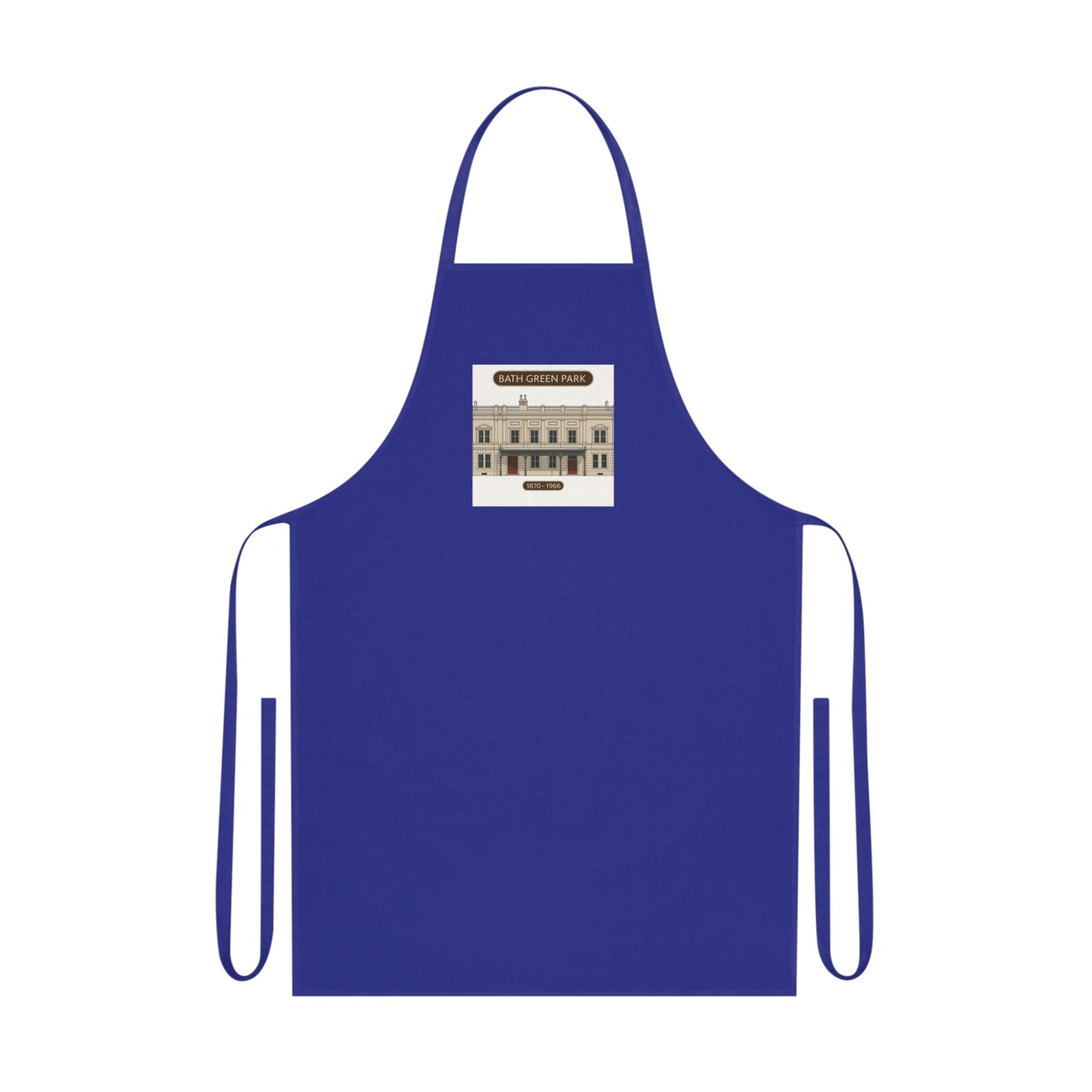 Stylish Kitchen Cotton Apron featuring Bath Green Park Station
