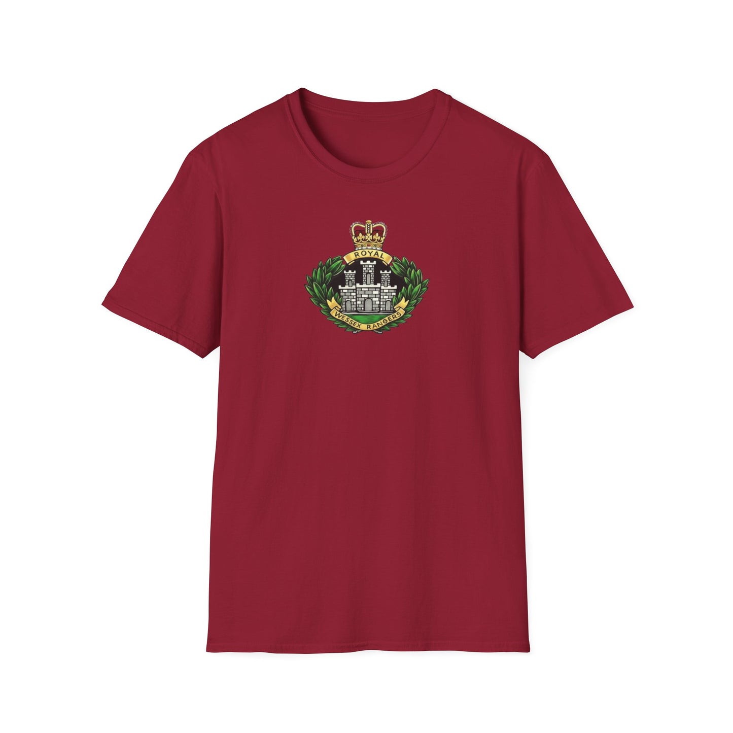 . The late , much lamented Royal Wessex Rangers  Unisex Softstyle Retro  T-Shirt