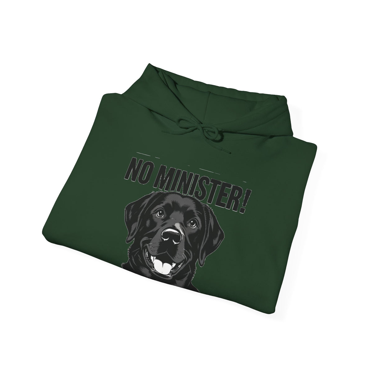 No Minister! Black Labs Matter T-Shirt – Pint, Pub & Labrador Unisex Heavy Blend™ Hooded Sweatshirt