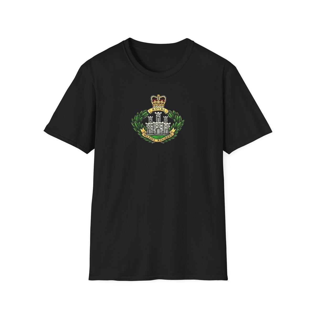 Royal Wessex Rangers – Spearhead !    Unisex Softstyle Retro  T-Shirt