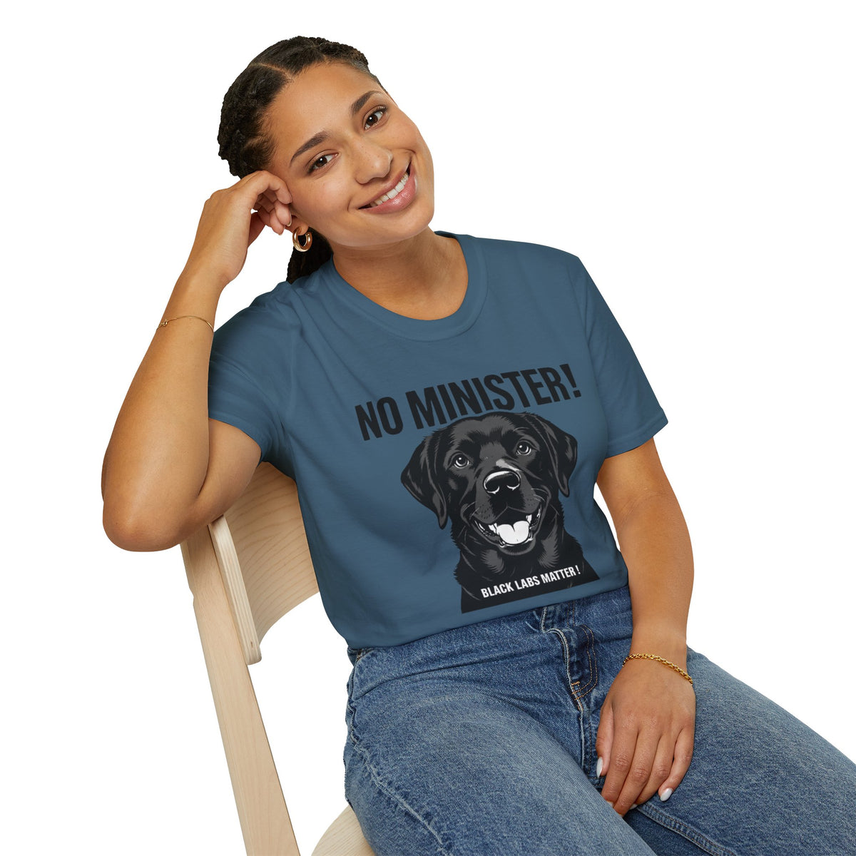 No Minister! Black Labs Matter T-Shirt – Pint, Pub & Labrador Unisex Tee