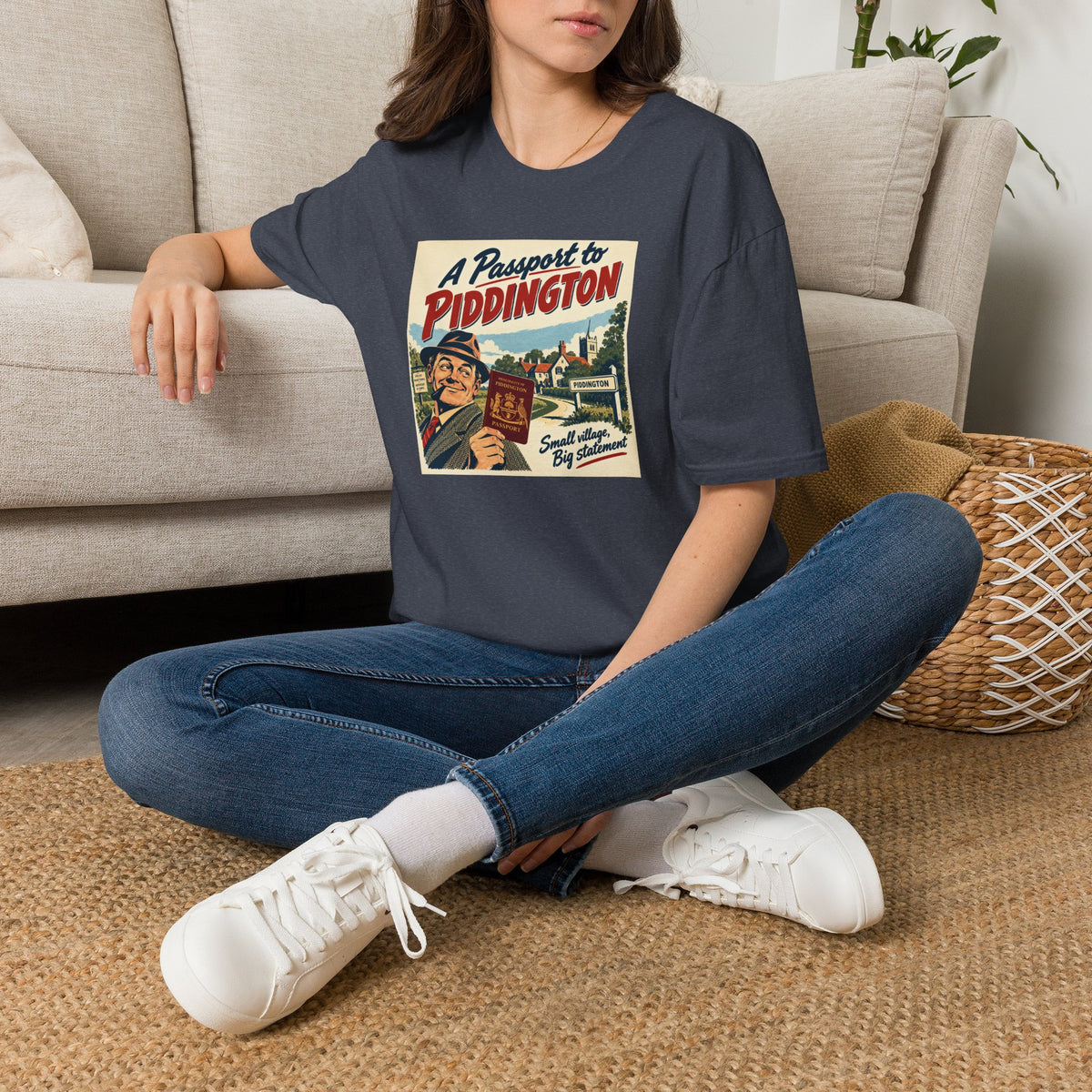 Piddington Passport Tee – The Village That Said No to Westminster | Small Village, Big Statement   Unisex Softstyle T-Shirt