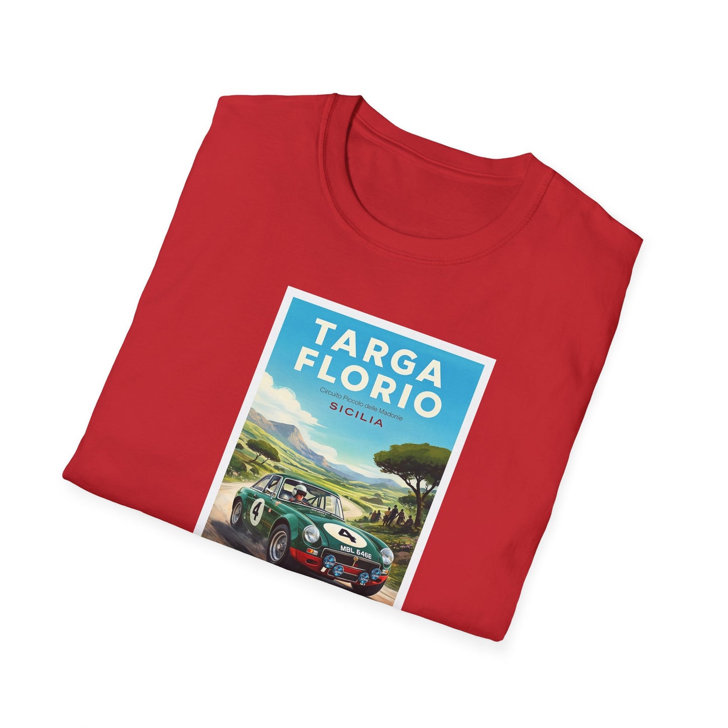 MG Targa Florio 1967 Vintage Race T-Shirt — Classic Sports Car Poster Tee