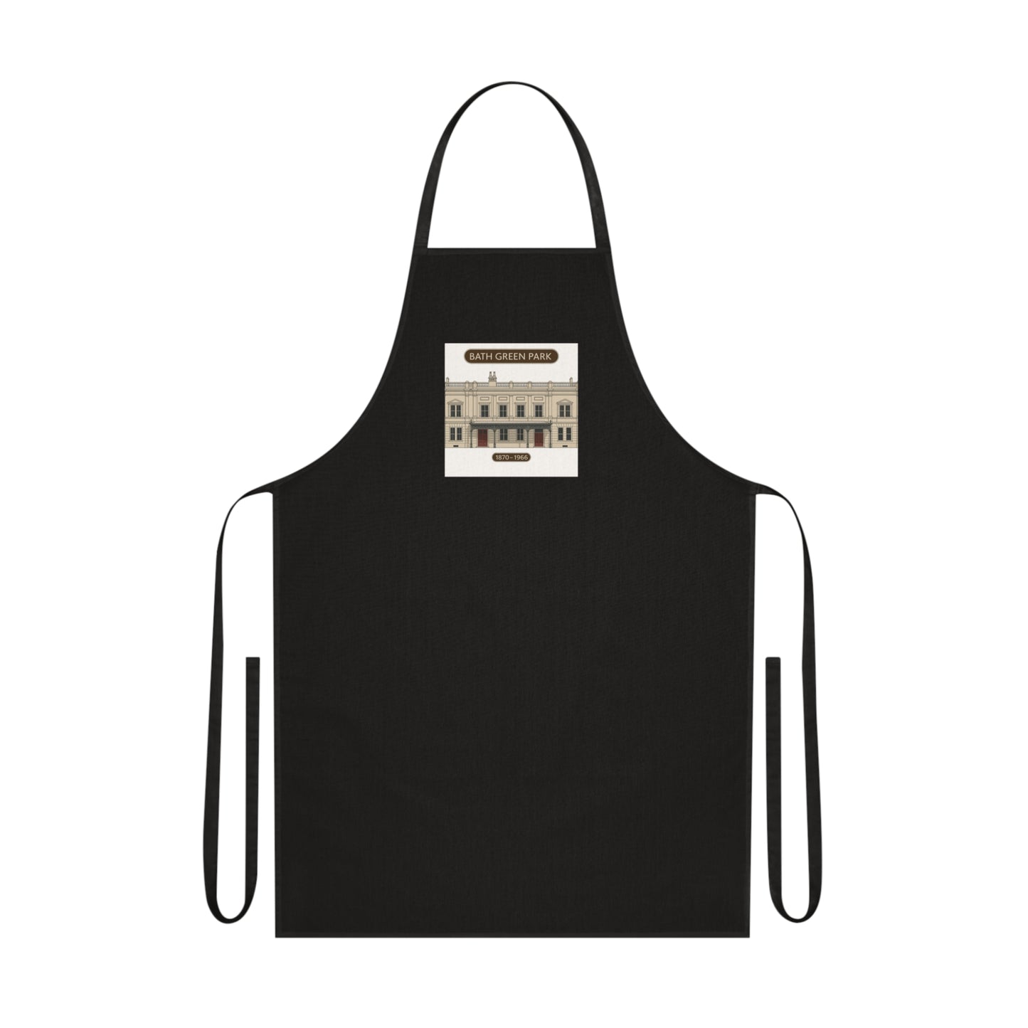 Stylish Kitchen Cotton Apron featuring Bath Green Park Station