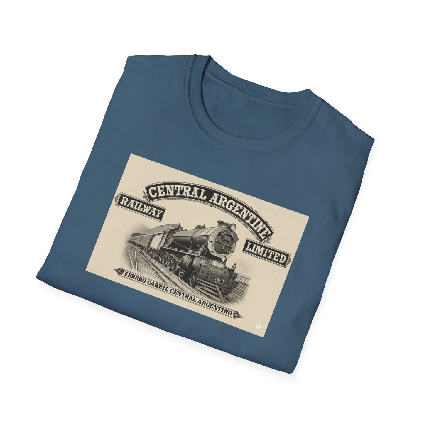 Vintage Central Argentina Railway T-Shirt – Retro Steam Train Graphic