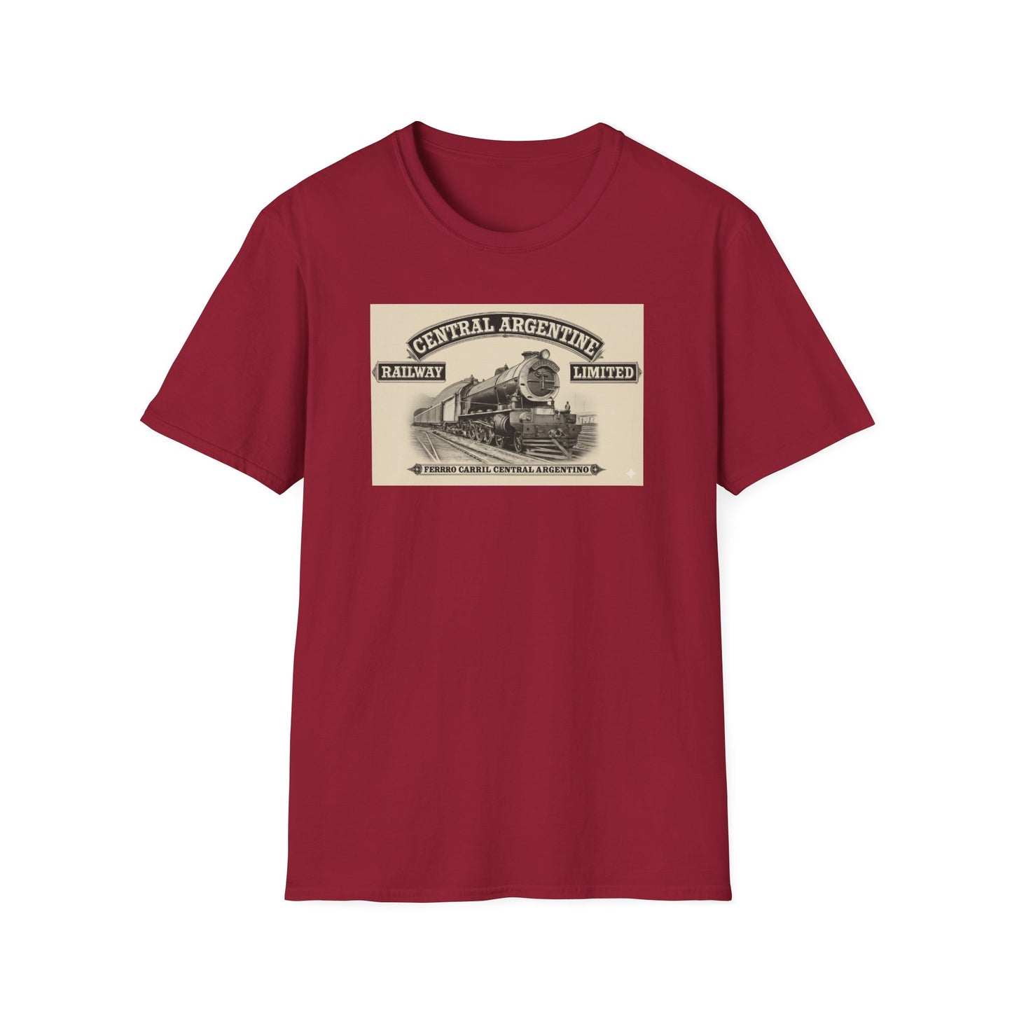 Vintage Central Argentina Railway T-Shirt – Retro Steam Train Graphic