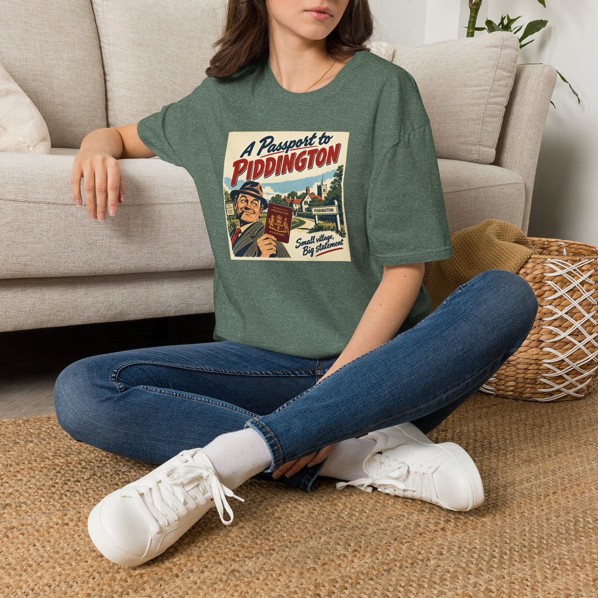 Piddington Passport Tee – The Village That Said No to Westminster | Small Village, Big Statement   Unisex Softstyle T-Shirt