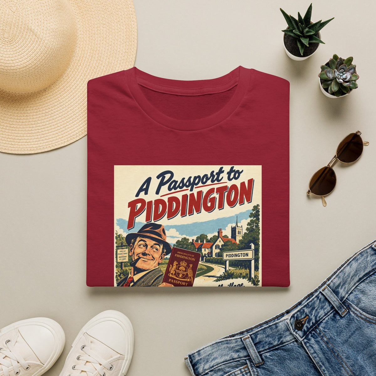 Piddington Passport Tee – The Village That Said No to Westminster | Small Village, Big Statement   Unisex Softstyle T-Shirt