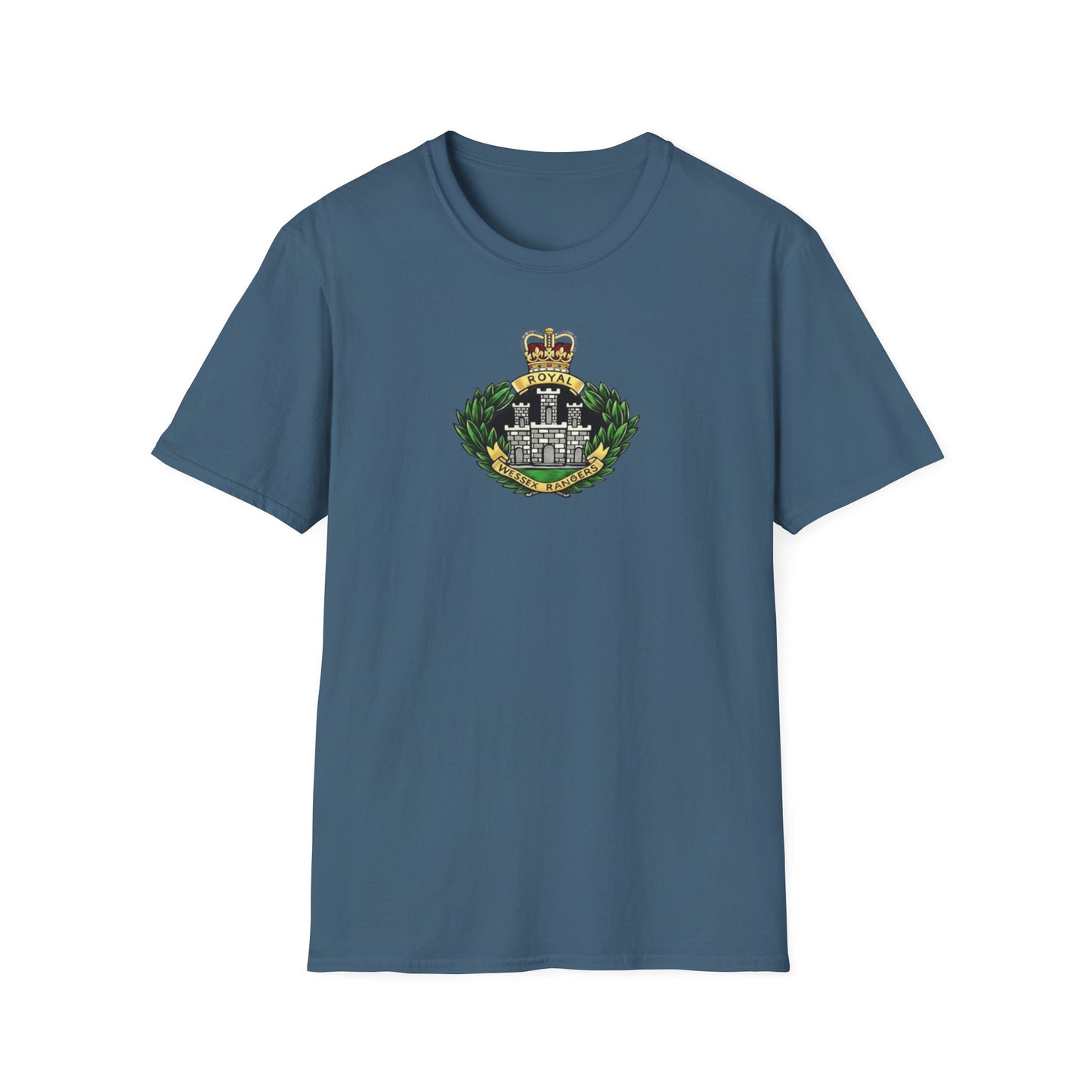 . The late , much lamented Royal Wessex Rangers  Unisex Softstyle Retro  T-Shirt