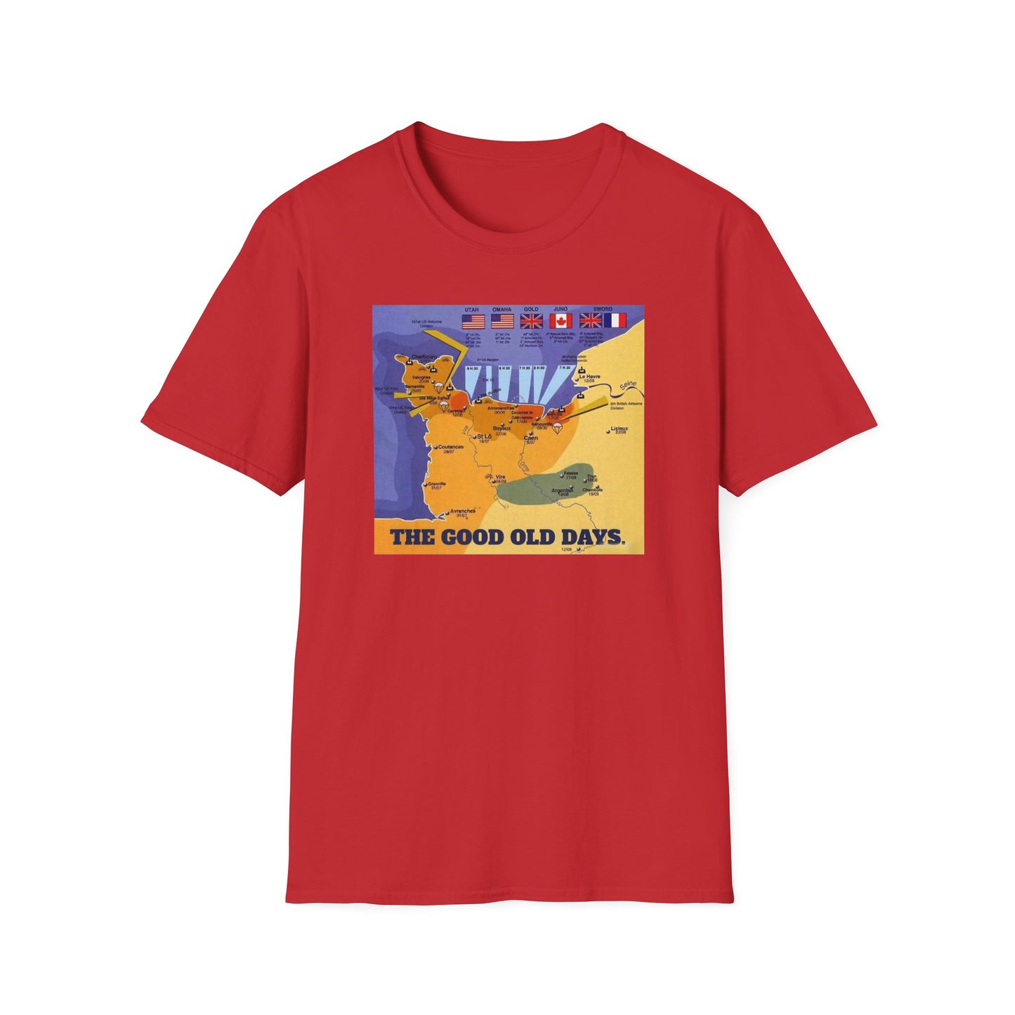 D Day , Normandy , 6th June 1944 . You've all seen the films , now buy the t shirt !