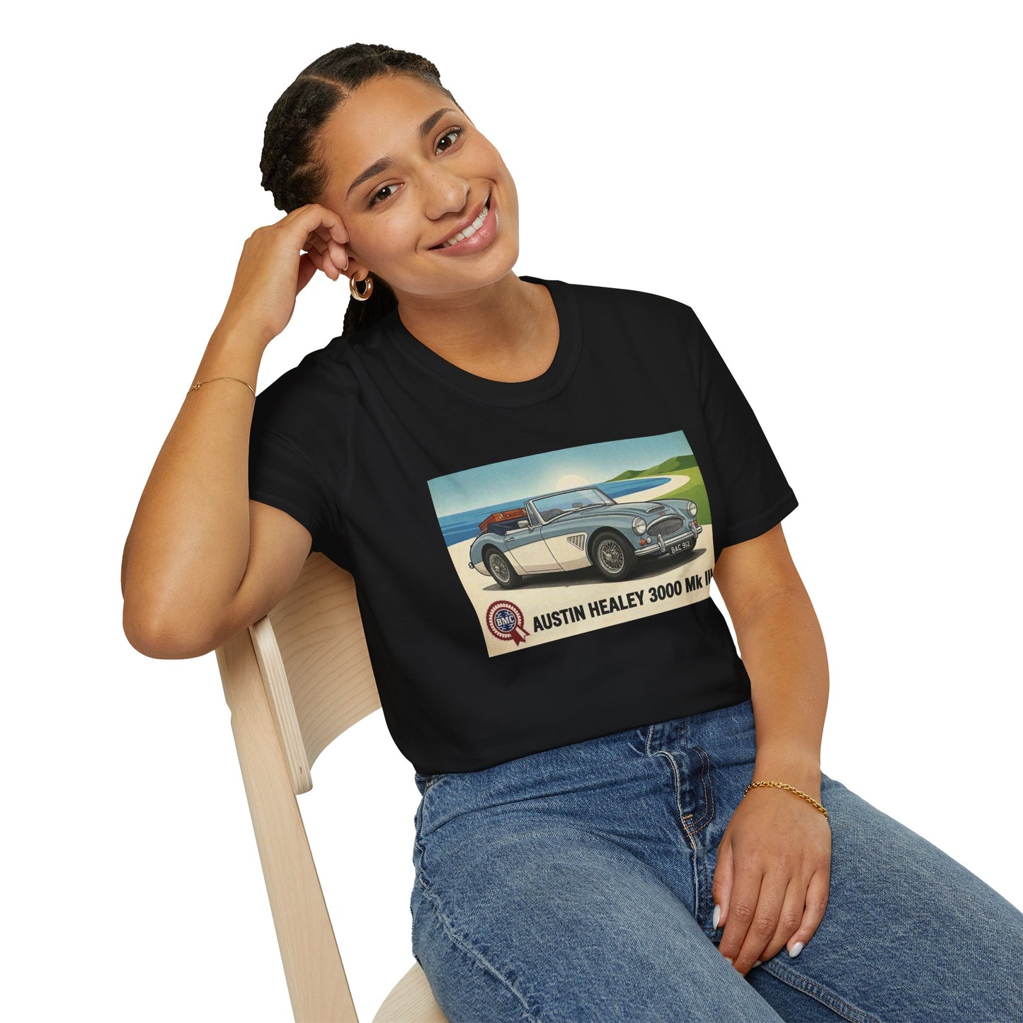 Austin Healey 3000 MkIII Classic Car T-Shirt — Vintage  Sports Car Tee